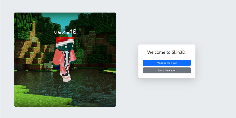 Minecraft Skin3d viewer